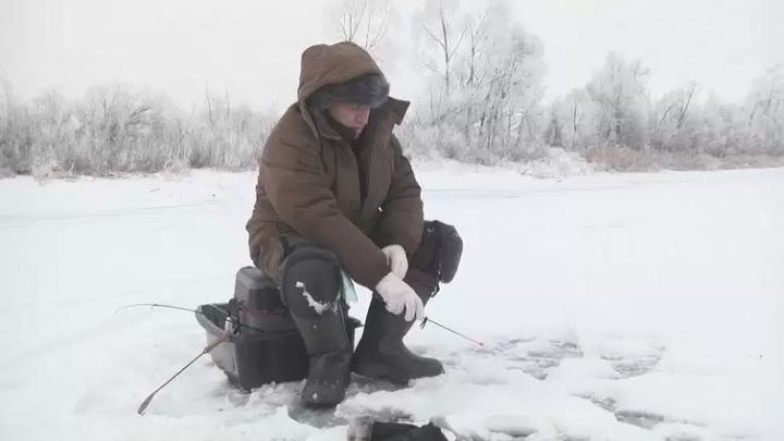 Түбән Кама районында популяр кышкы балык тоту урыннарында боз калынлыгы