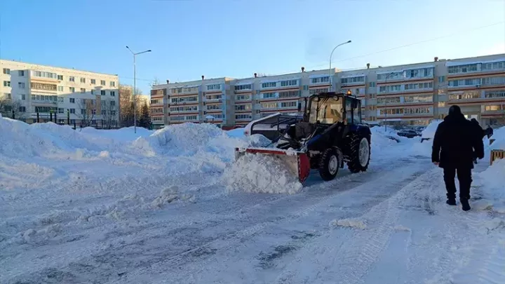 Түбән Камада узган тәүлектә 3,3 мең кубометрдан артык кар чыгарылган